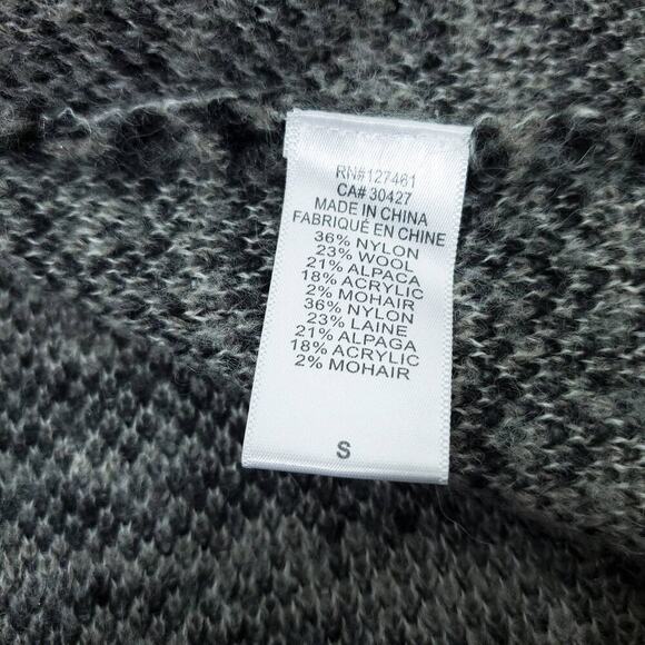 Wildfox Cardigan Small Leopard Zebra Animal Print Black Gray Oversized Cozy - Picture 8 of 8